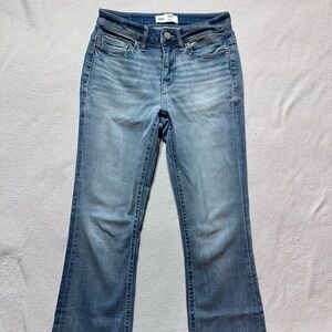 BKE Women's Stella Mid-Rise Slim Fit Boot Cut Jeans in Classic Blue 26 x 29 1/2